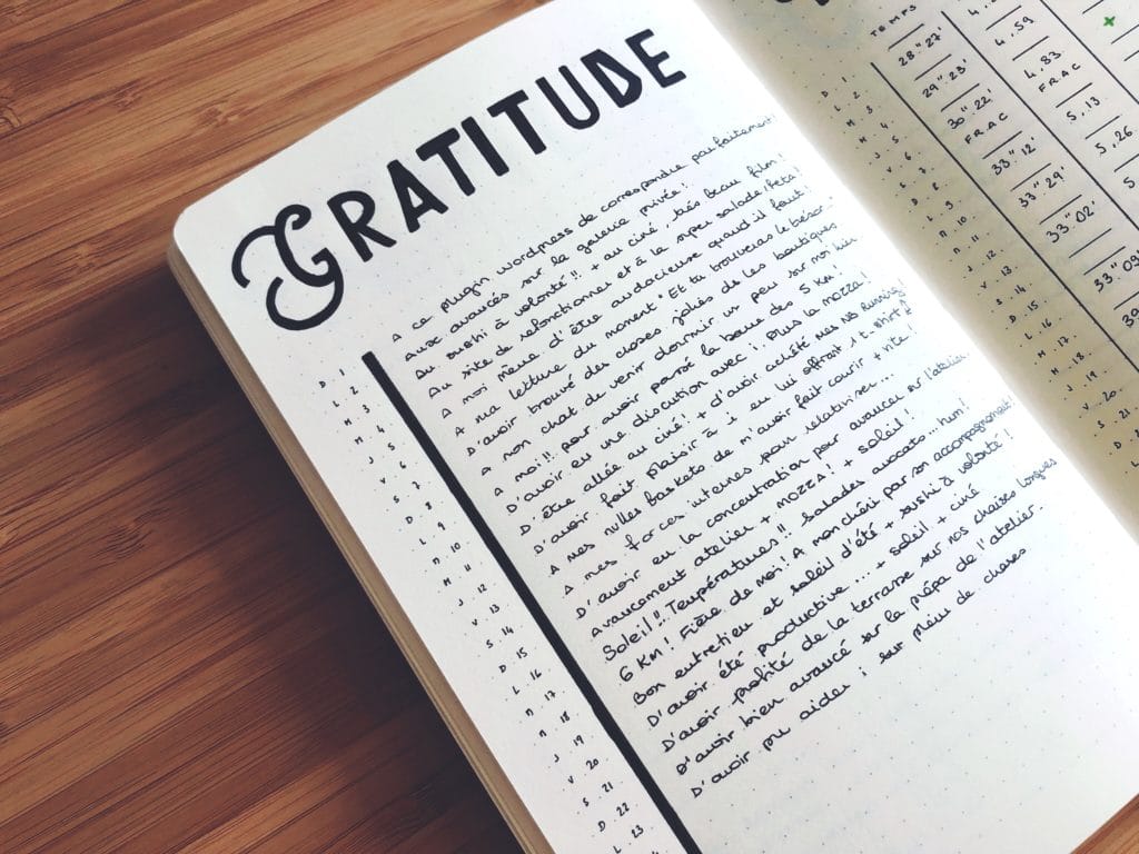 journal de gratitude